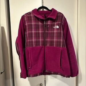 North Face Fleece Plaid Jacket XL